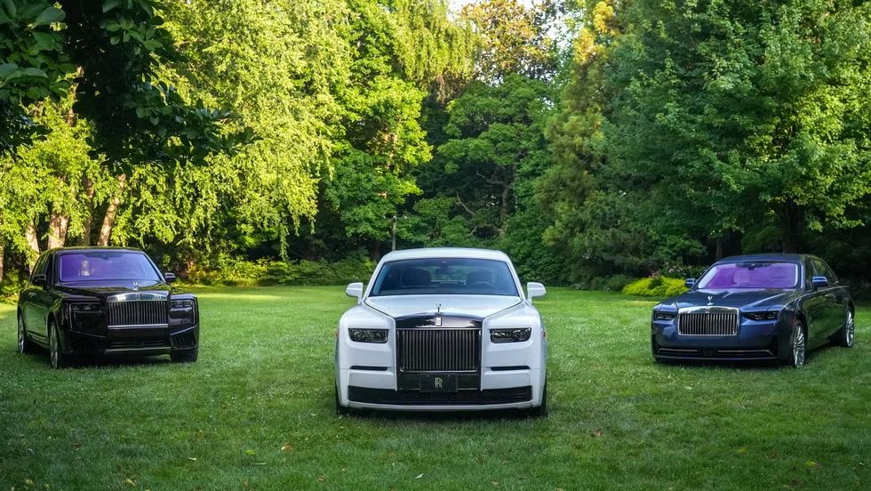 De drie bespoke modellen van Rolls-Royce