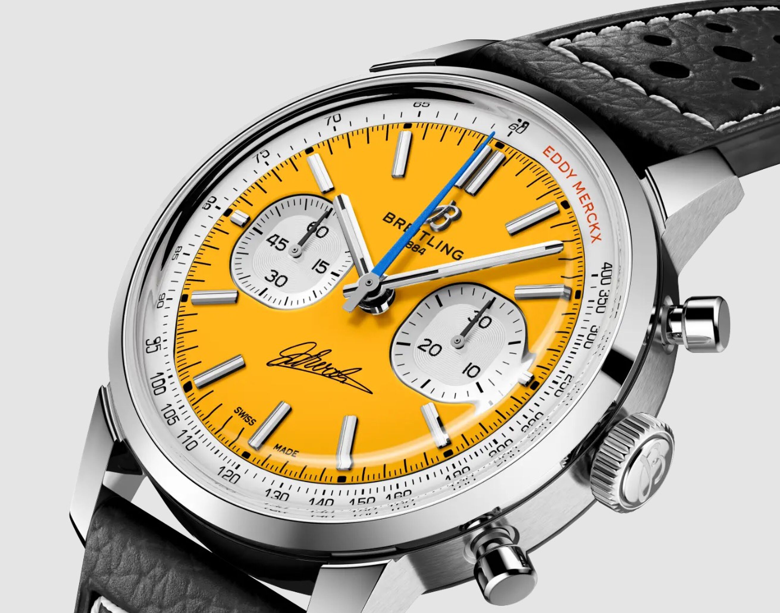 Het Bretiling-horloge dat een ode aan Eddy Merckx is