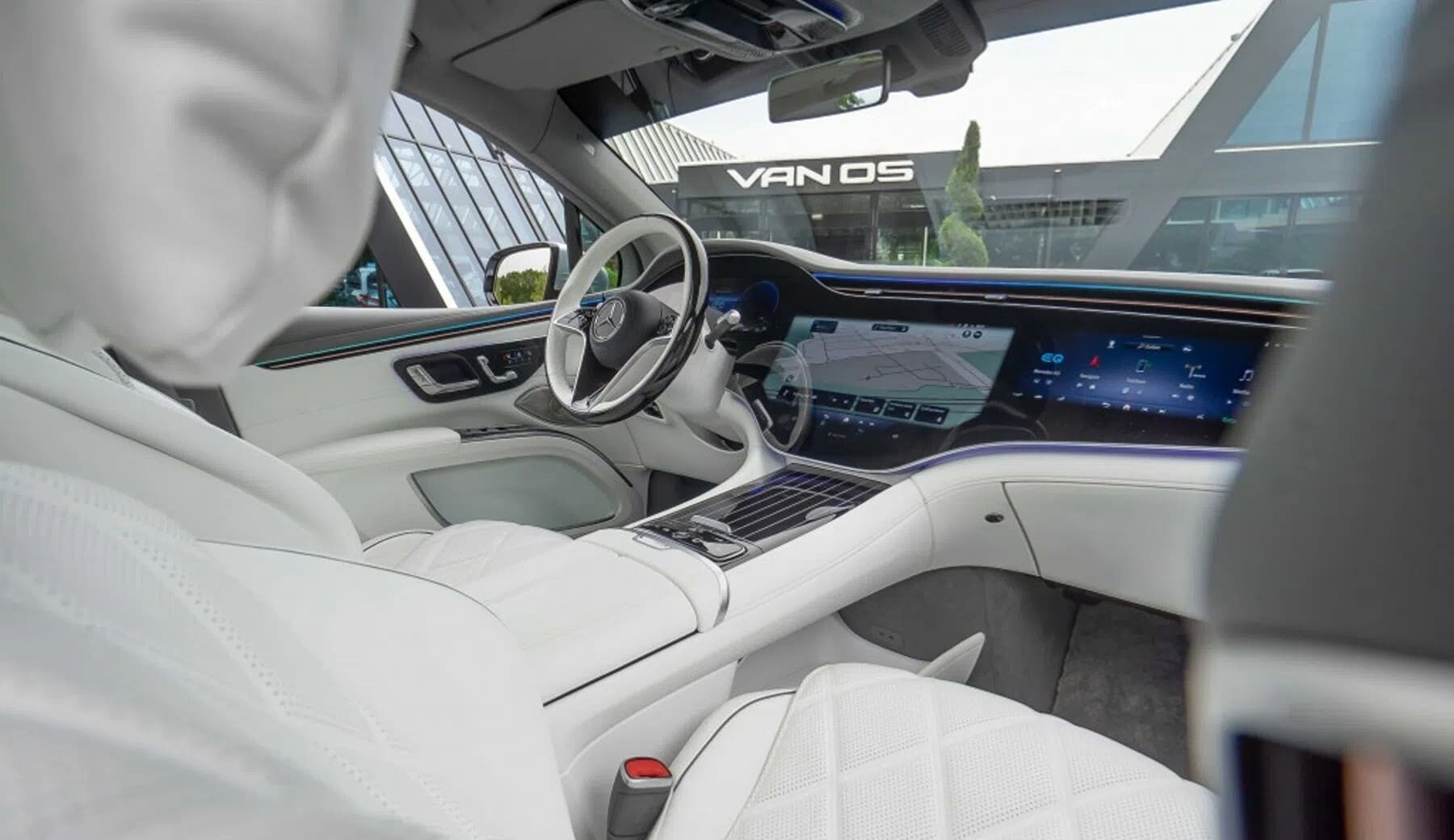 Interieur van de elektrische Maybach