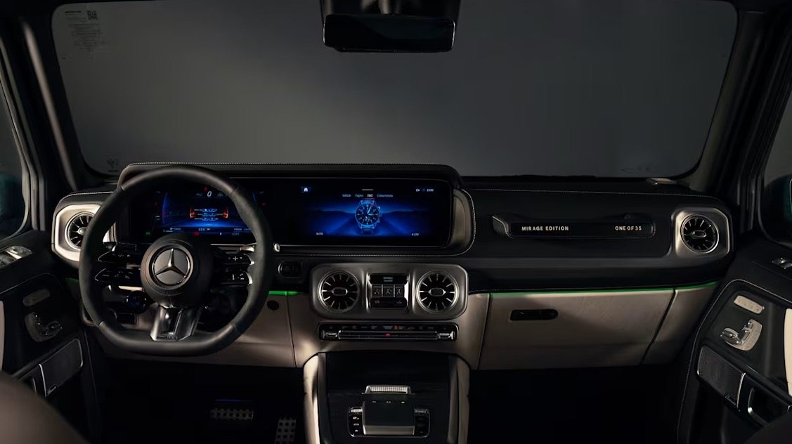 Het interieur van de Mercedes-AMG G63 Mirage Edition