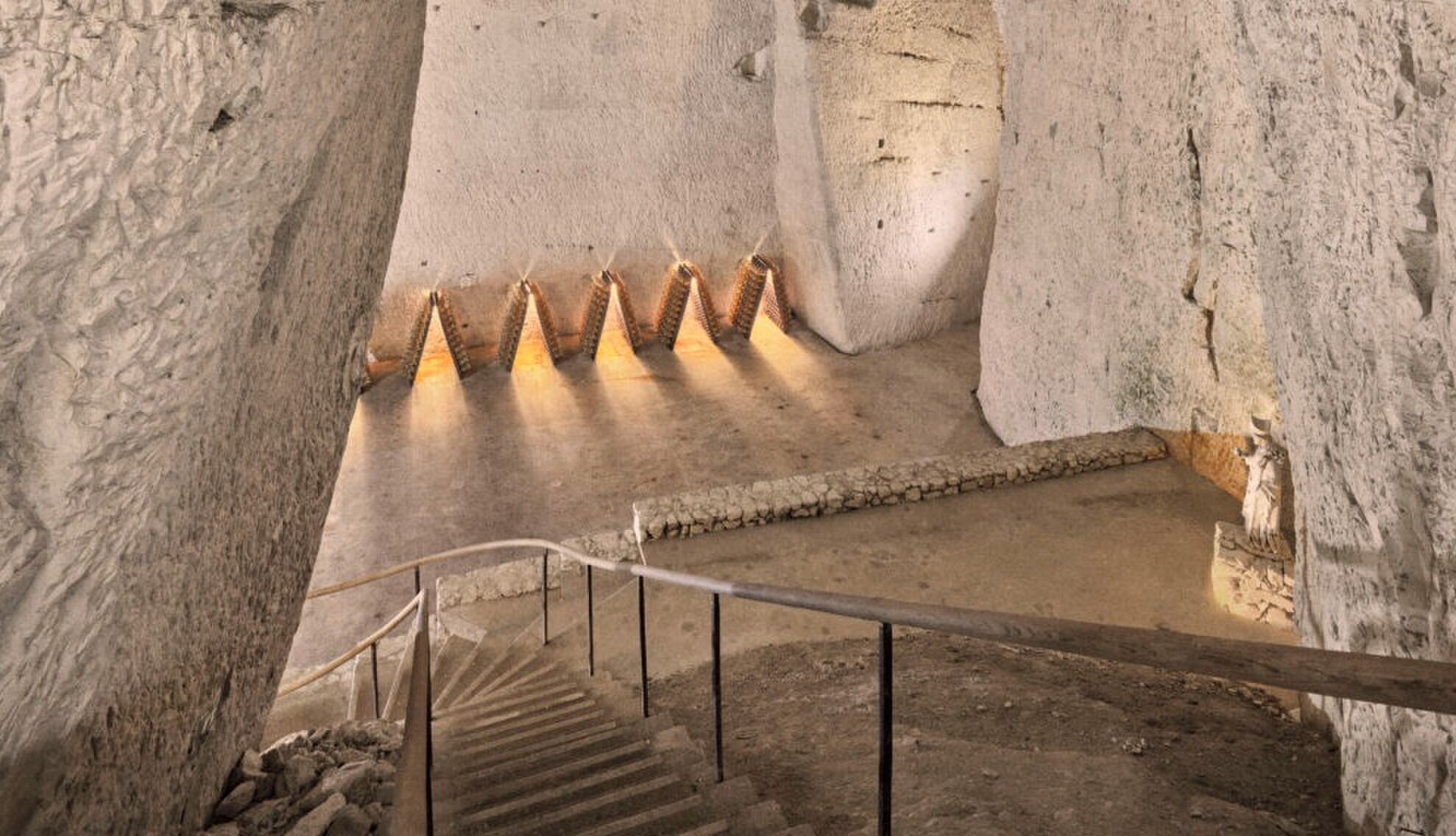 Het champagnehuis Ruinart in Reims