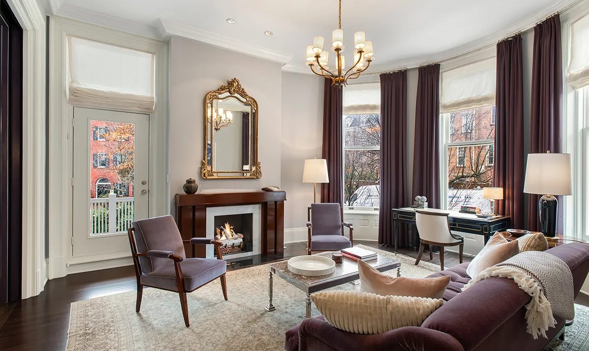 De living van de woning in Washington