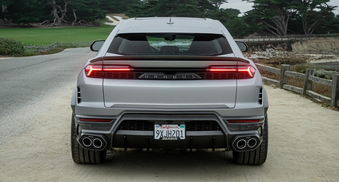 De achterkant van de Urus van Brabus