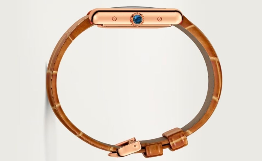 De zijkant van het horloge van Alexia