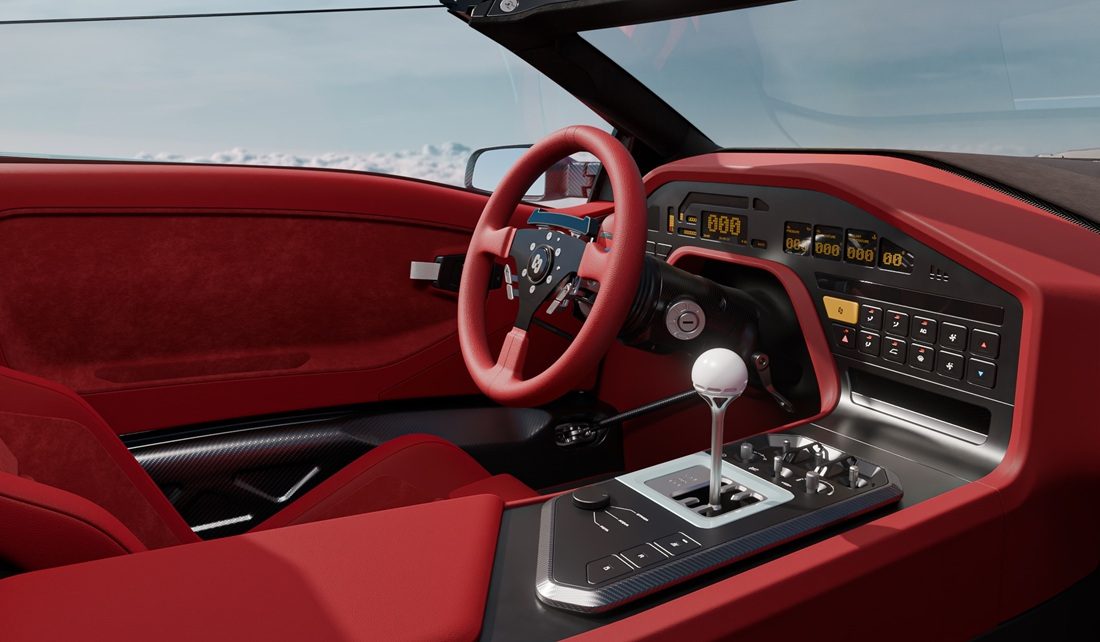 Het interieur van de wagen