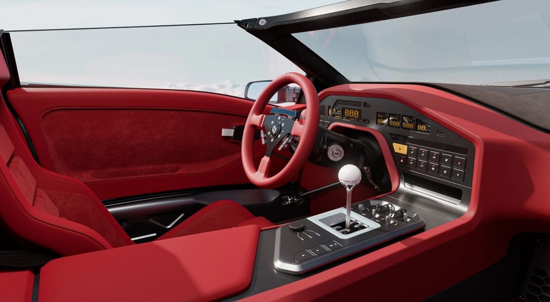 Het interieur van de auto