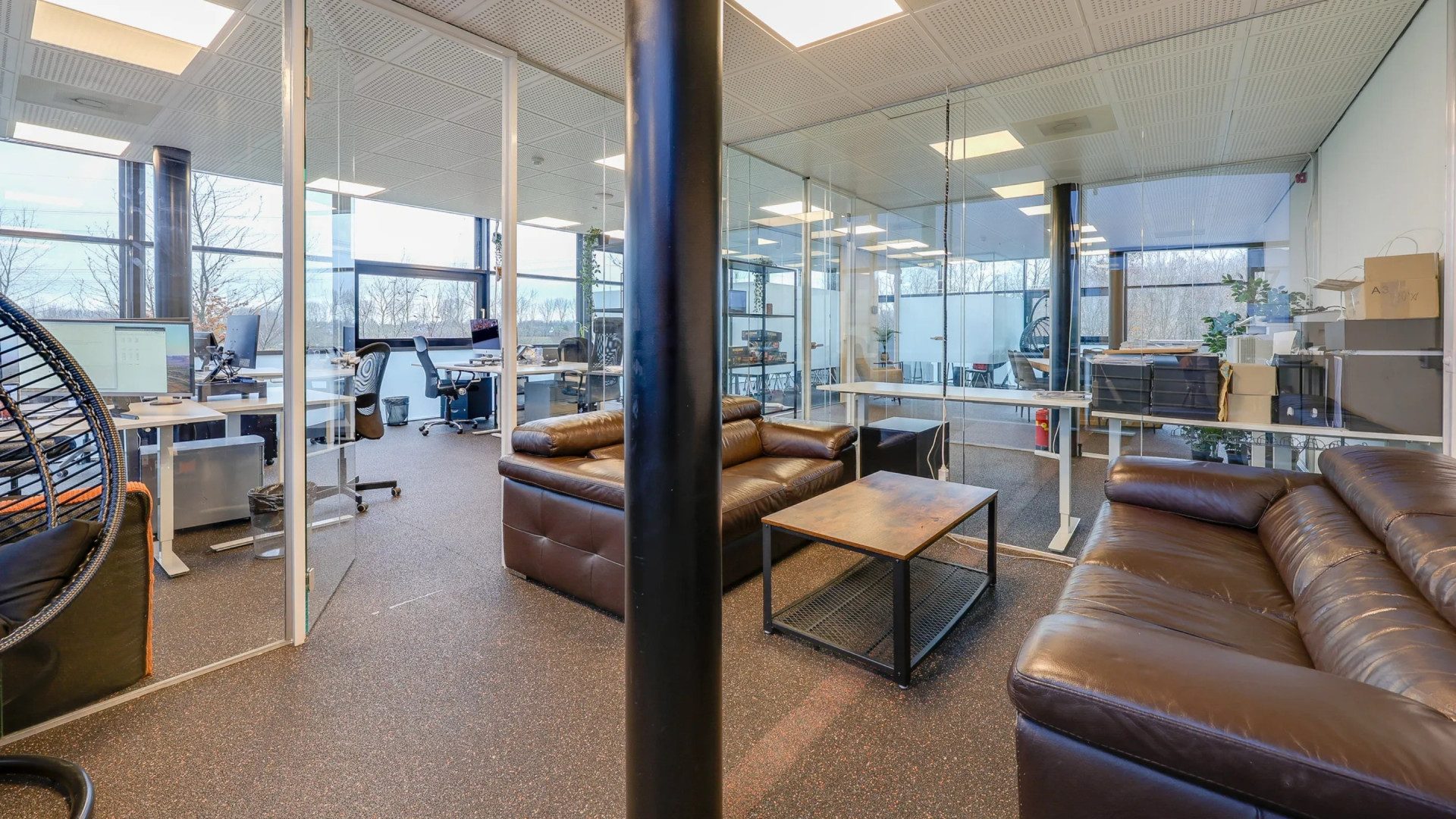 Een ruimte in het bedrijfspand van Ali B in Almere