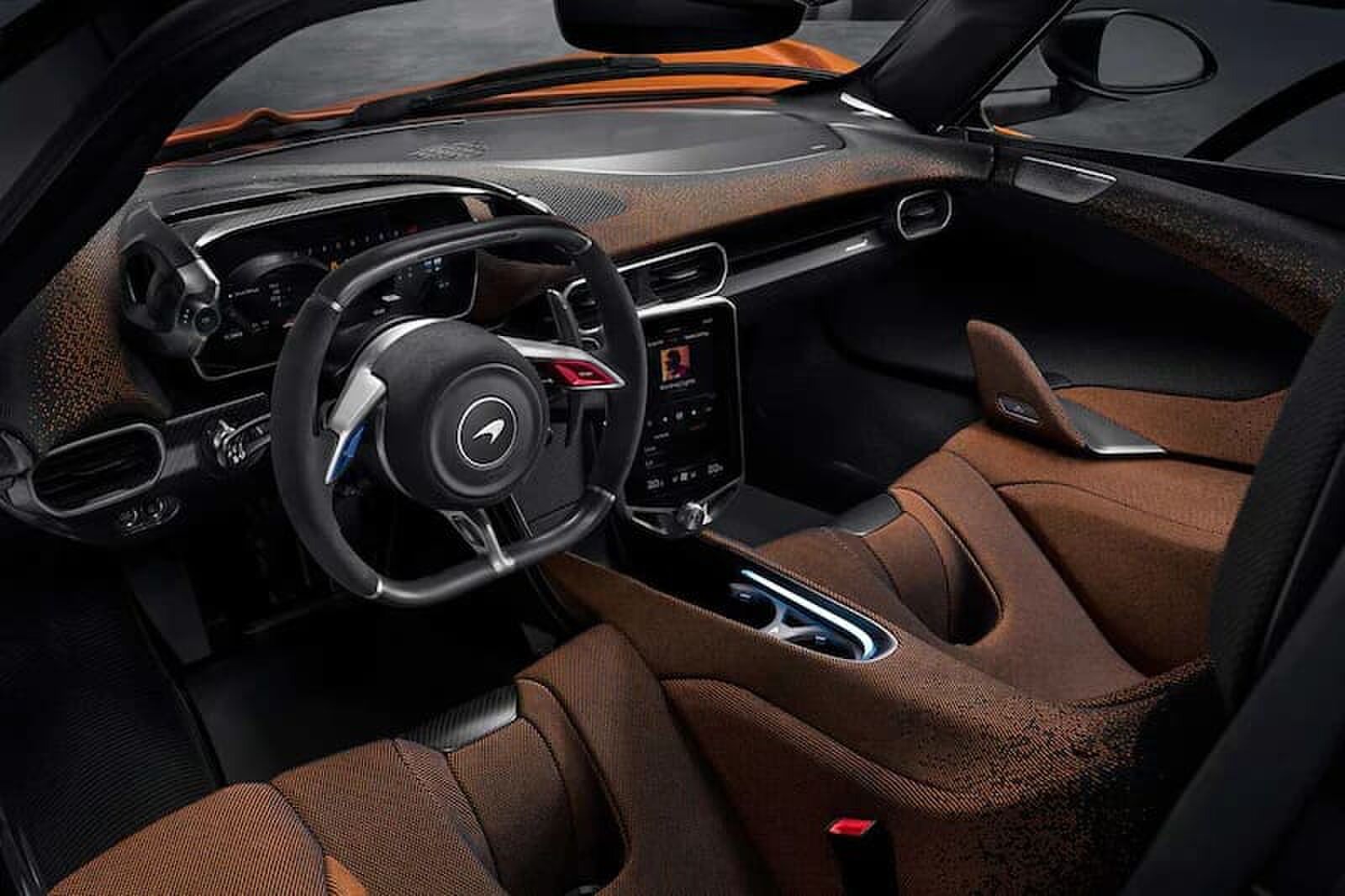 Het interieur van de McLaren W1