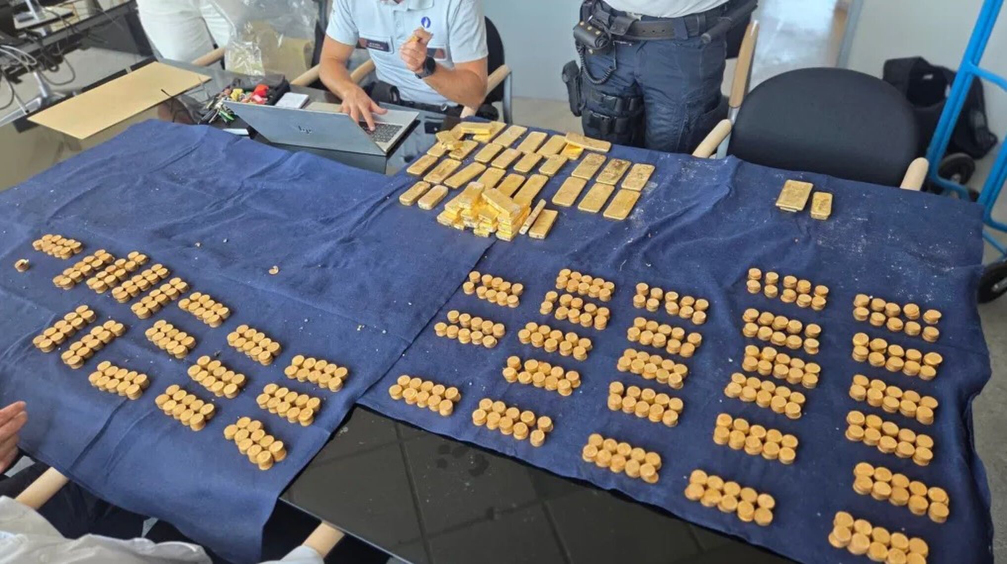 Het goud dat door bouwvakkers in België in een kelder werd aangetroffen