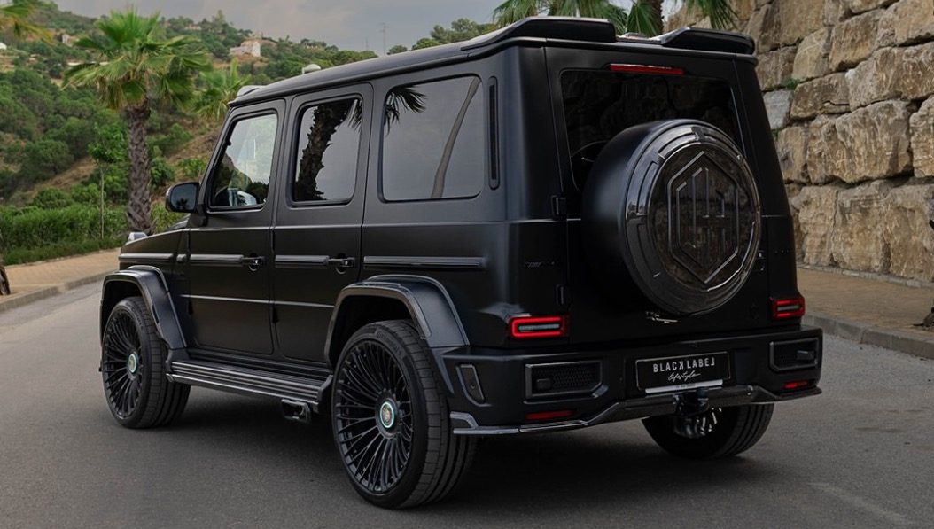 De achterzijde van de nieuwe Mercedes-AMG G63 Urban van Dean Huijsen