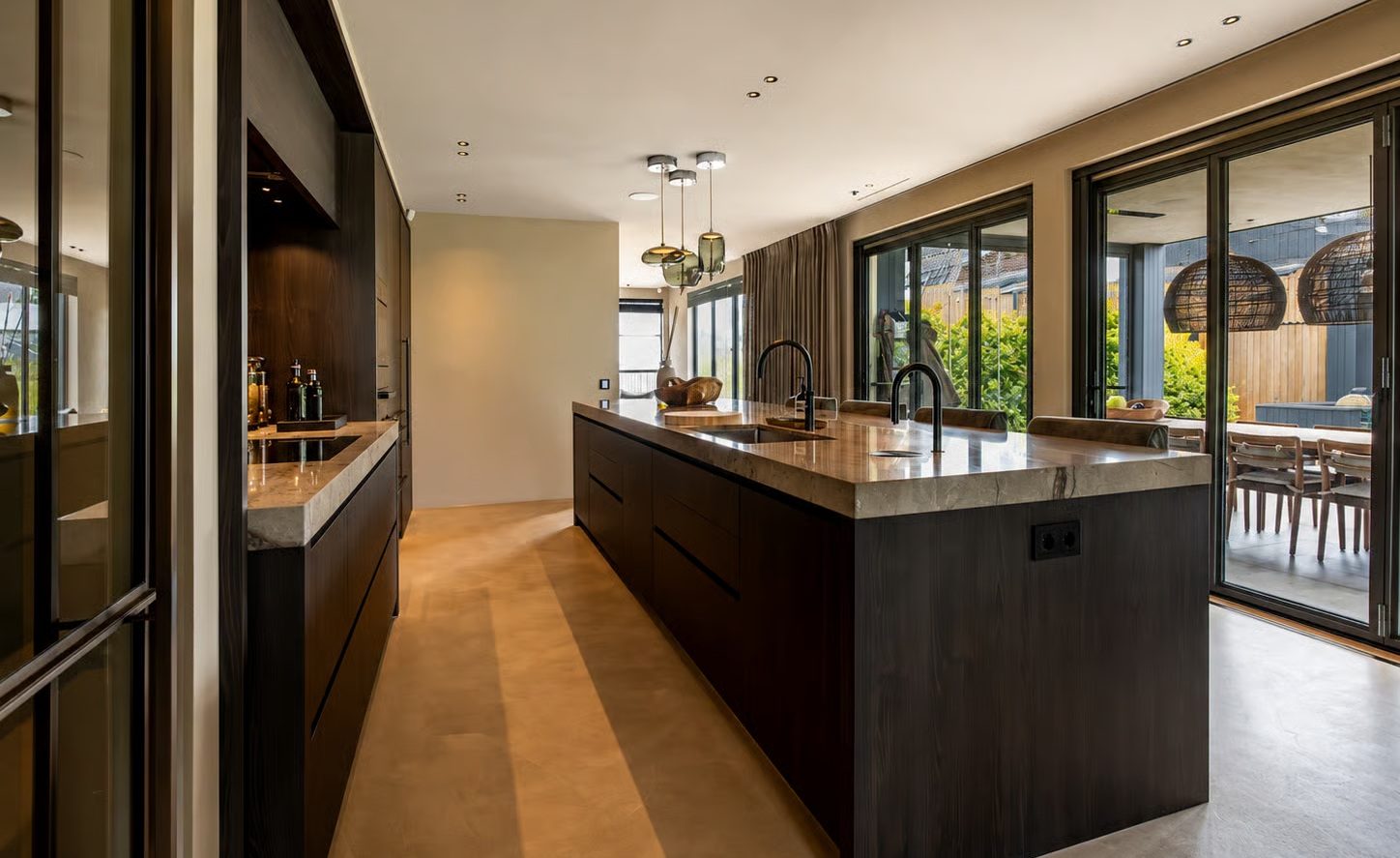 De keuken van de woning