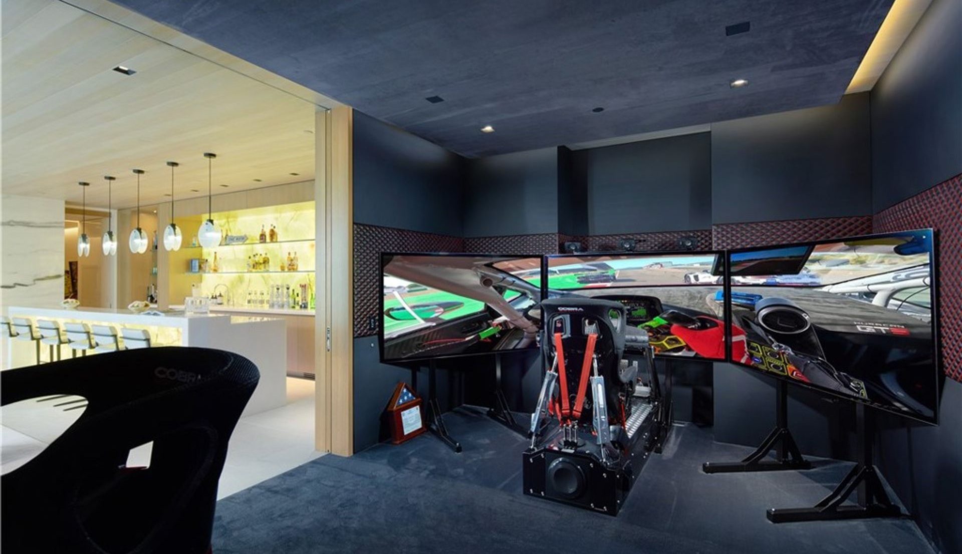 De VR-racekamer van de woning