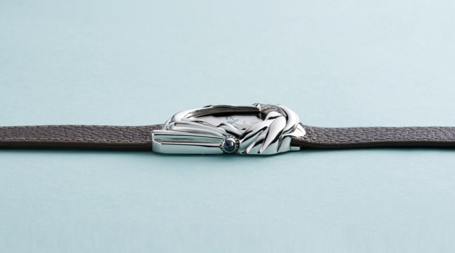 De zijkant van het unieke horloge