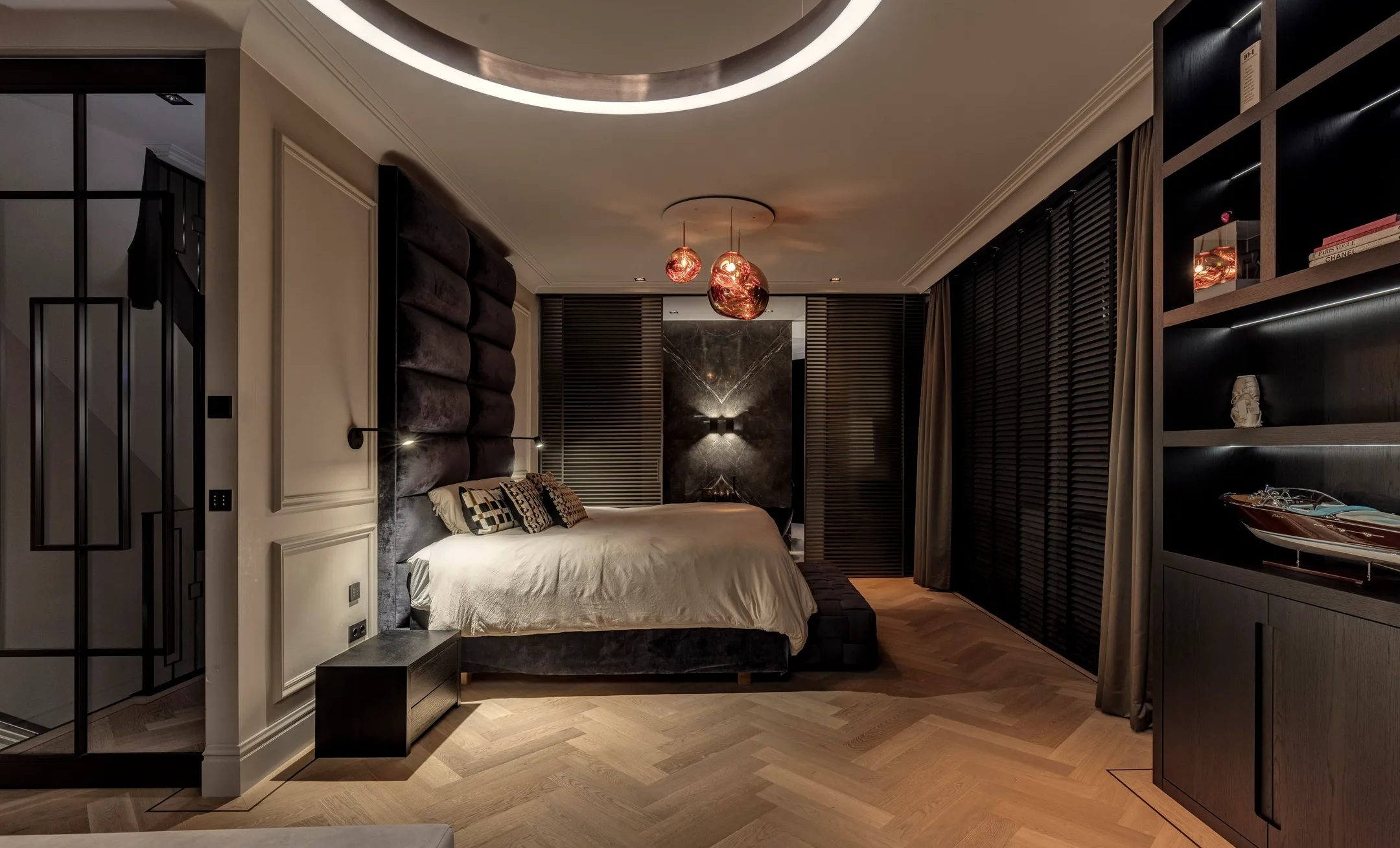 De mastersuite van de woning