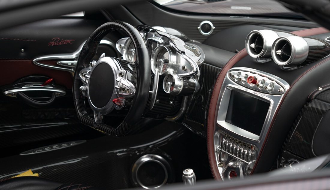 Het interieur van de hypercar