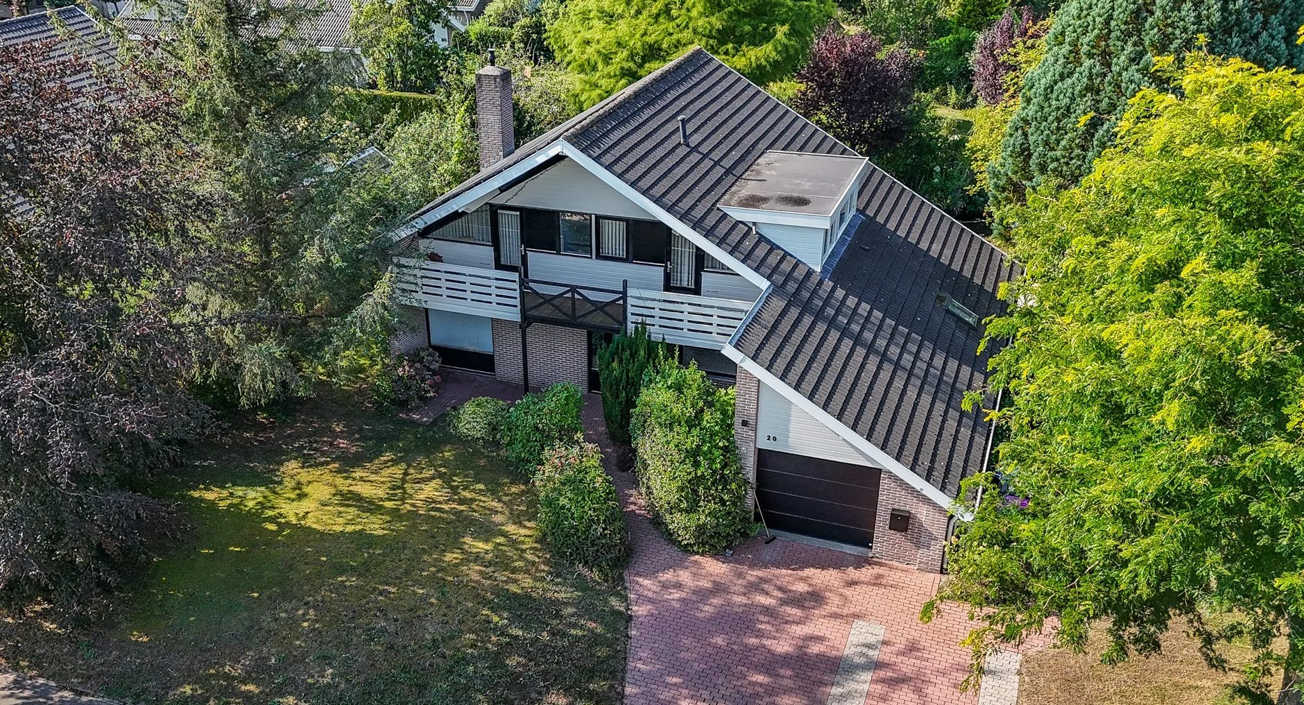 De buitenzijde van de woning