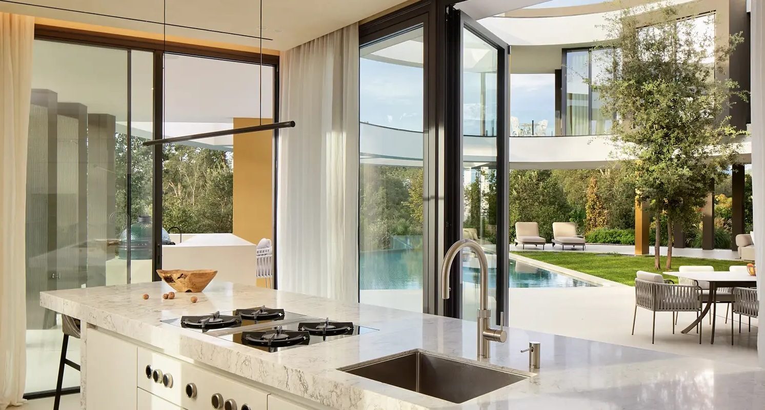 De keuken van de Spaanse villa