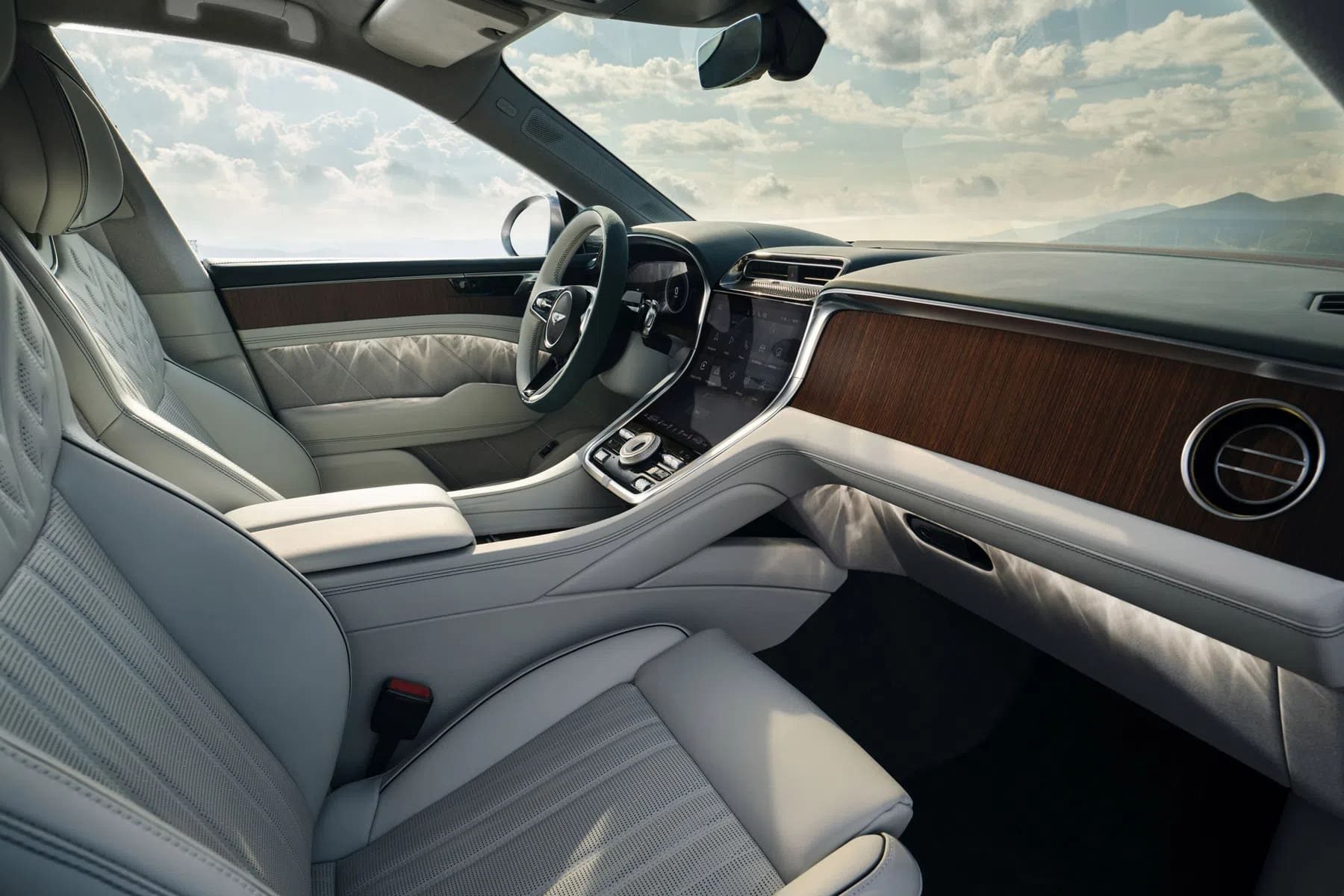 Het interieur van de Bentley Torcal