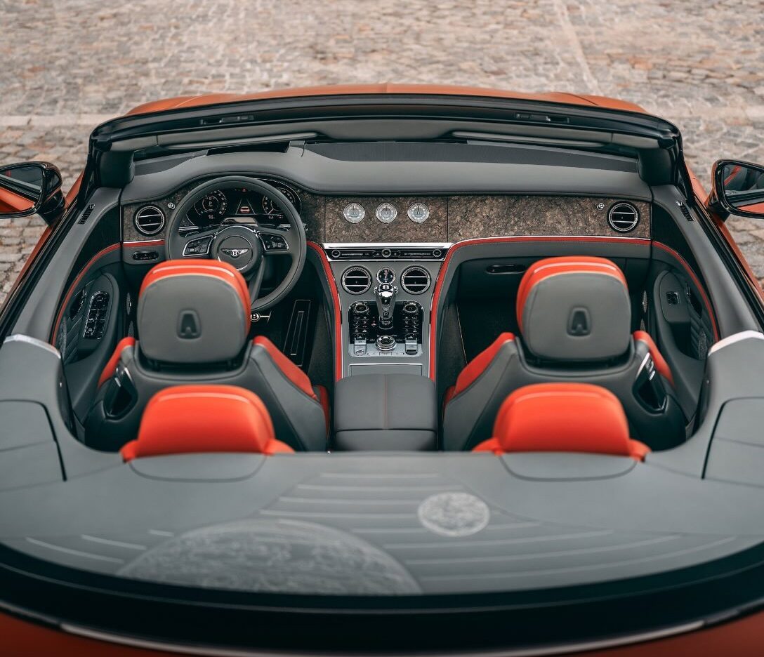 Het interieur van de Bentley-bespoke