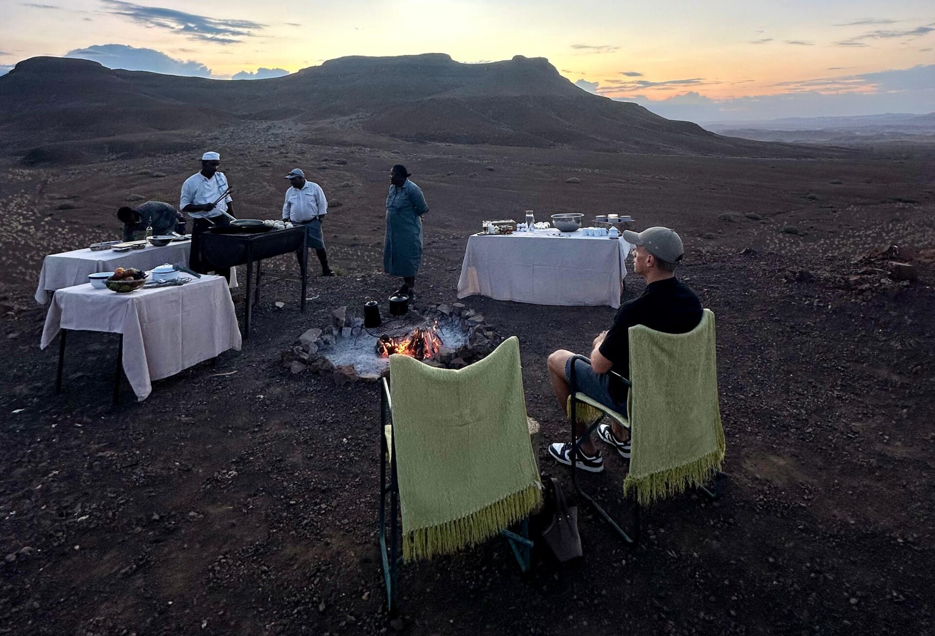 In de natuur in Namibië