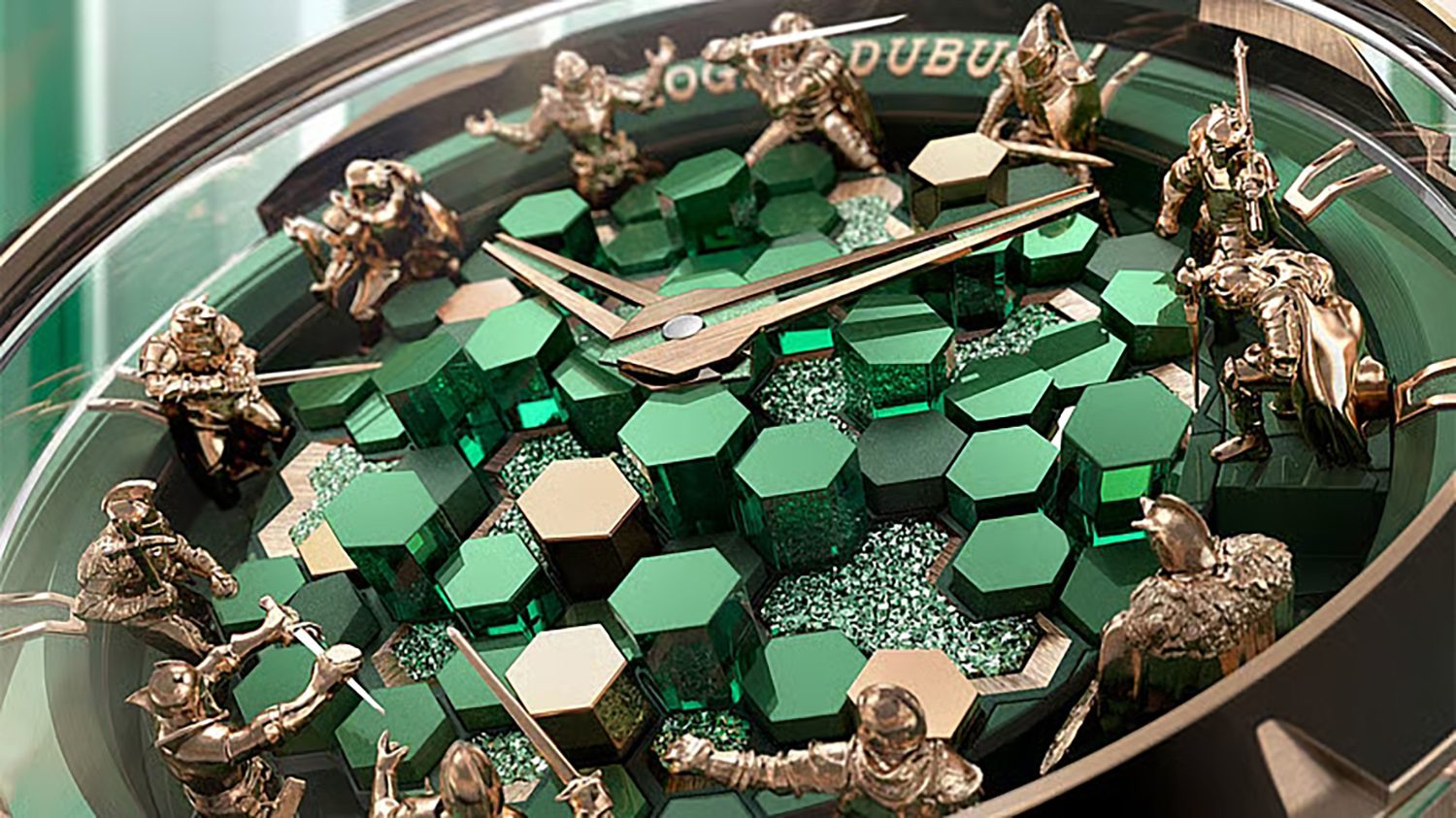 Een detailshot van de Roger Dubuis Metamorphosis Merlin
