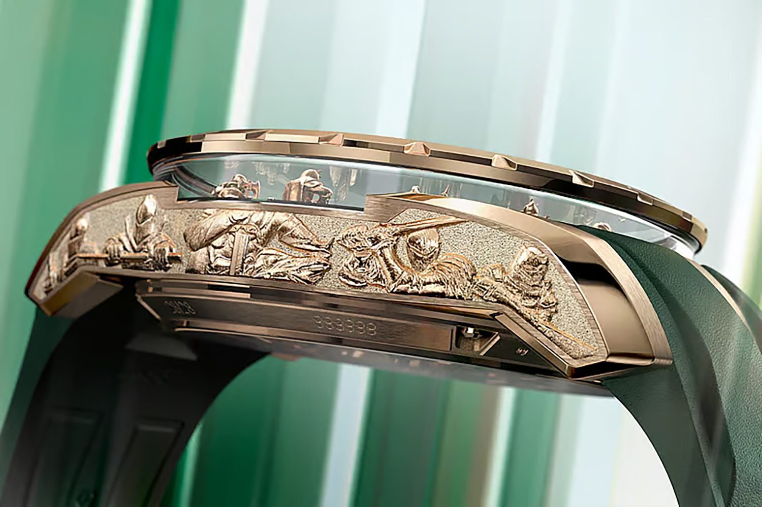 Een detailshot van de Roger Dubuis Metamorphosis Merlin