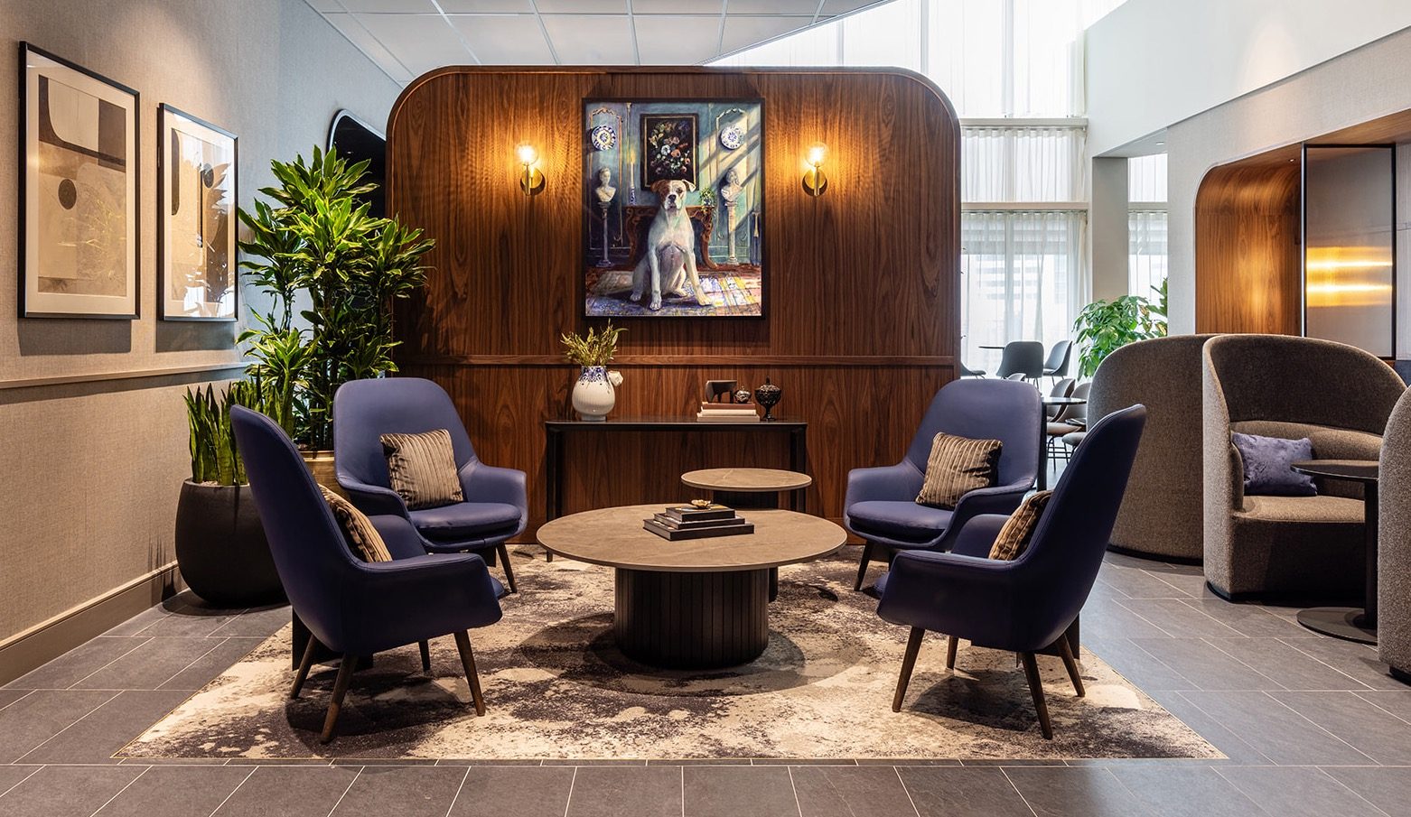 De entree van de nieuwe Centurion Lounge op Schiphol