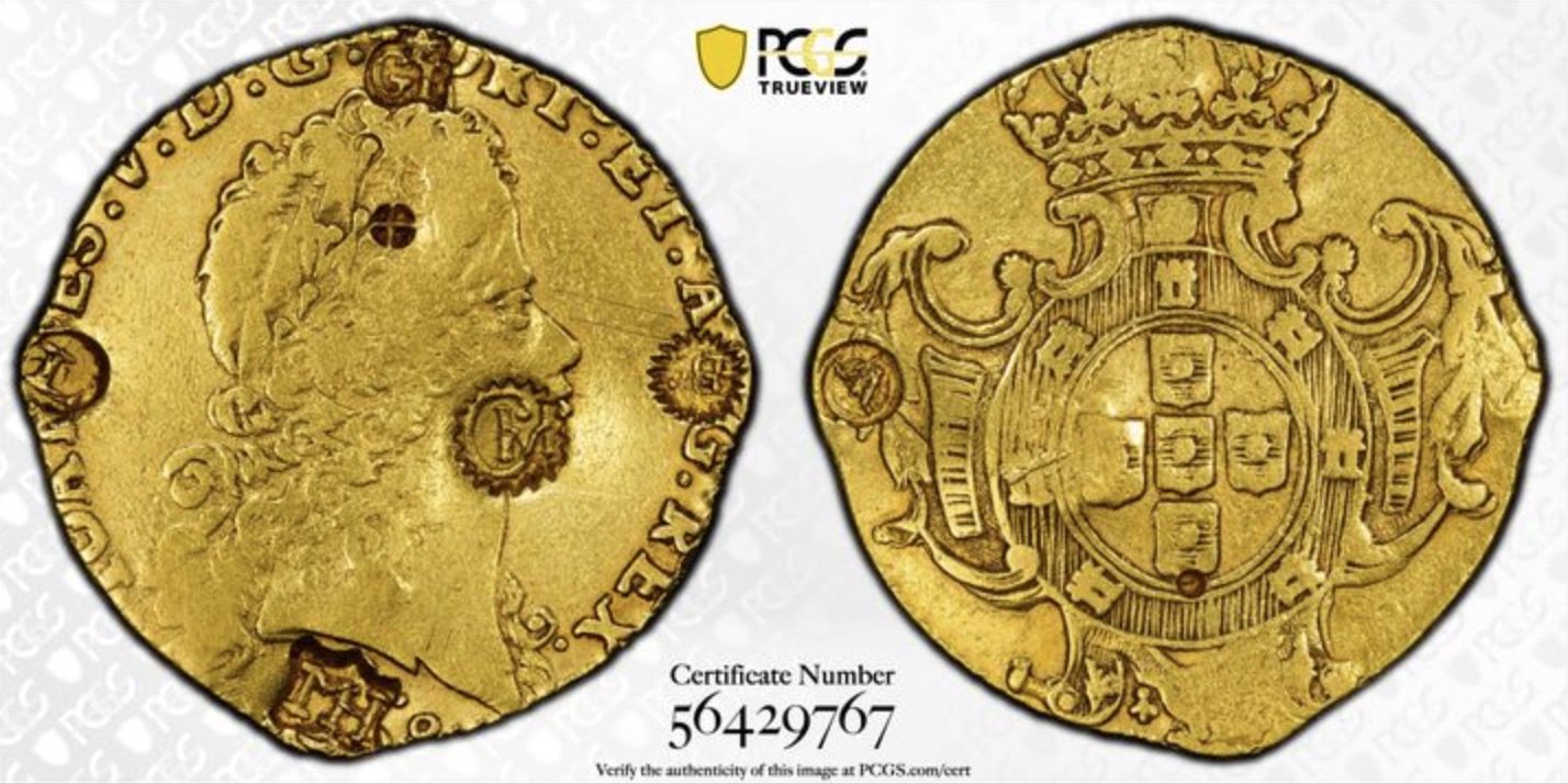 De gouden munt uit Cura&ccedil;ao die bij een veiling een recordbedrag opleverde
