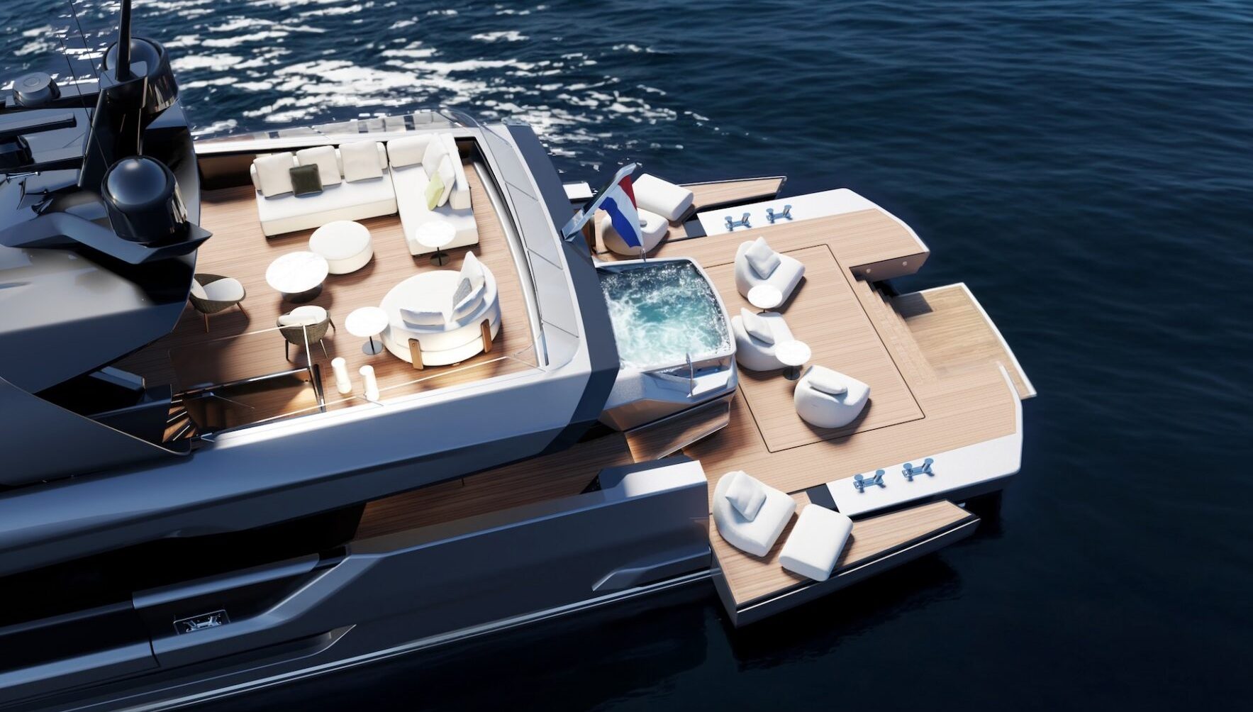 Het achterdek van Project NEXO