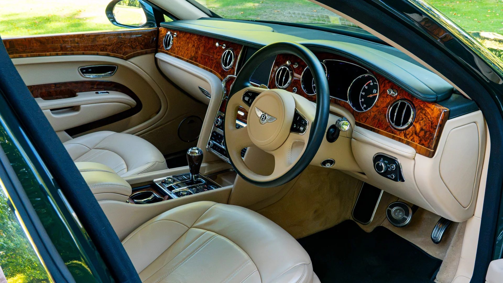 Het interieur van de Mulsanne