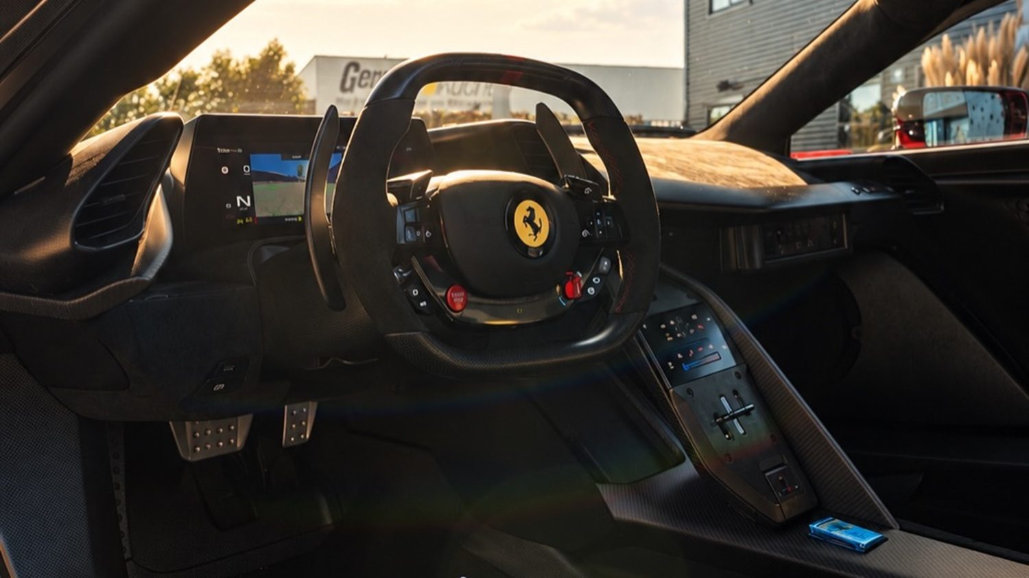 De binnenzijde van de Ferrari F80