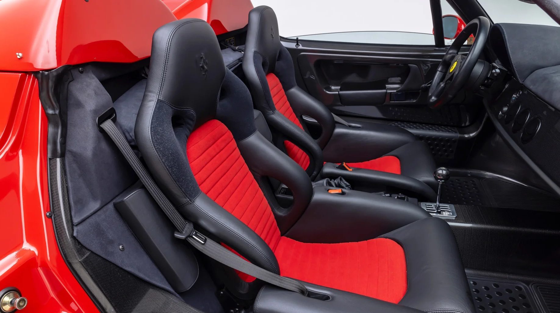 Het interieur van de Ferrari F50