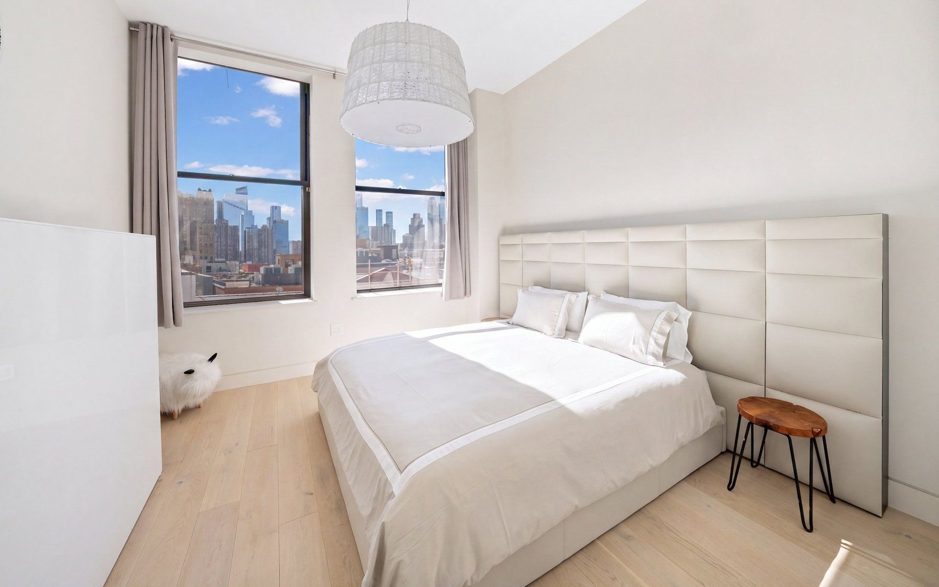 Eén van de slaapkamers van het appartement