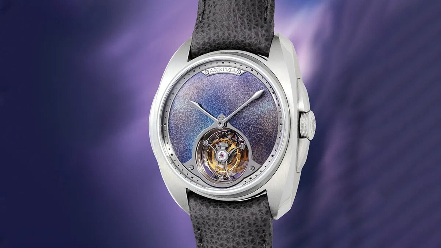 Het Akrivia AK02-horloge dat naar de veiling gaat