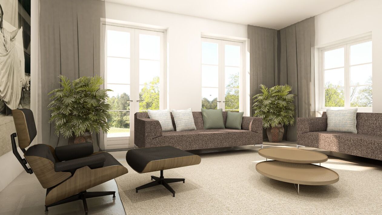 Een impressie van de binnenzijde van de villa van Mika Godts in Weesp