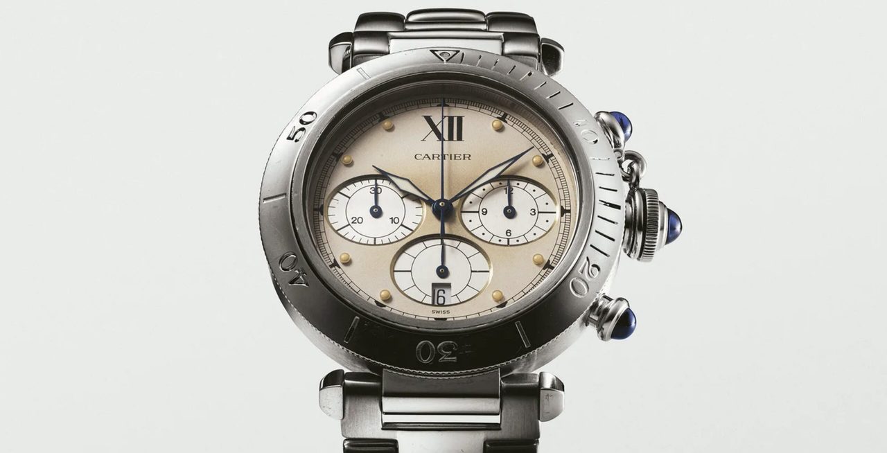 Het Cartier Pasha-horloge van Zinédine Zidane dat naar de veiling gaat