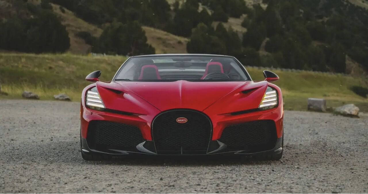 De Bugatti W16 Mistral die naar de veiling gaat