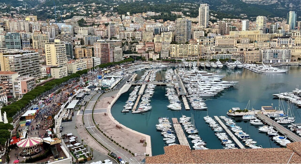 Het prinsdom Monaco van boven