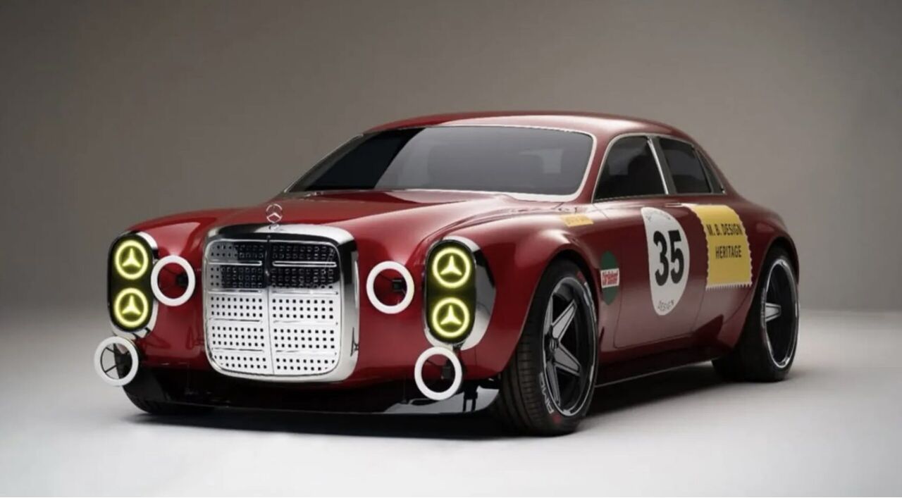 De Mercedes-Benz 300 SEL 6.8 AMG 'Red Pig'