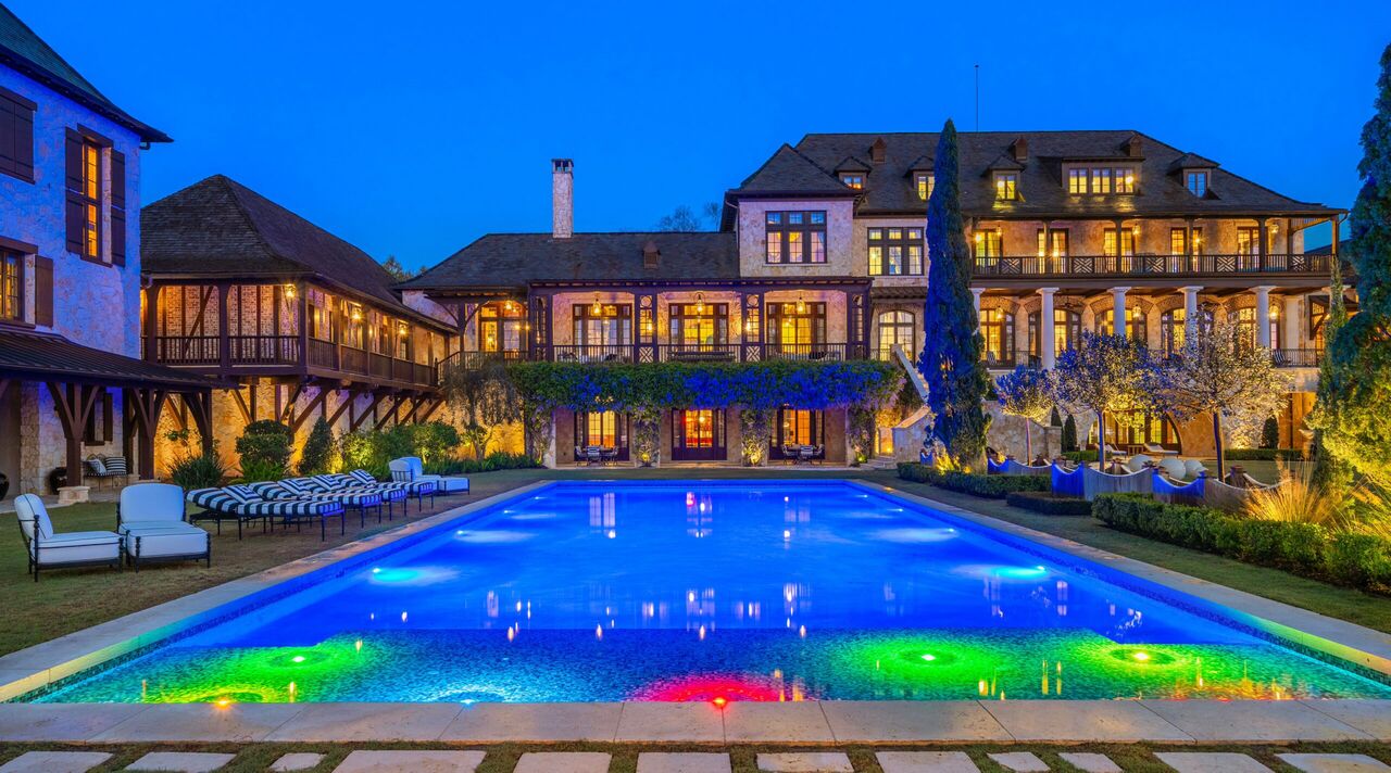 De woning op het landgoed in Florida
