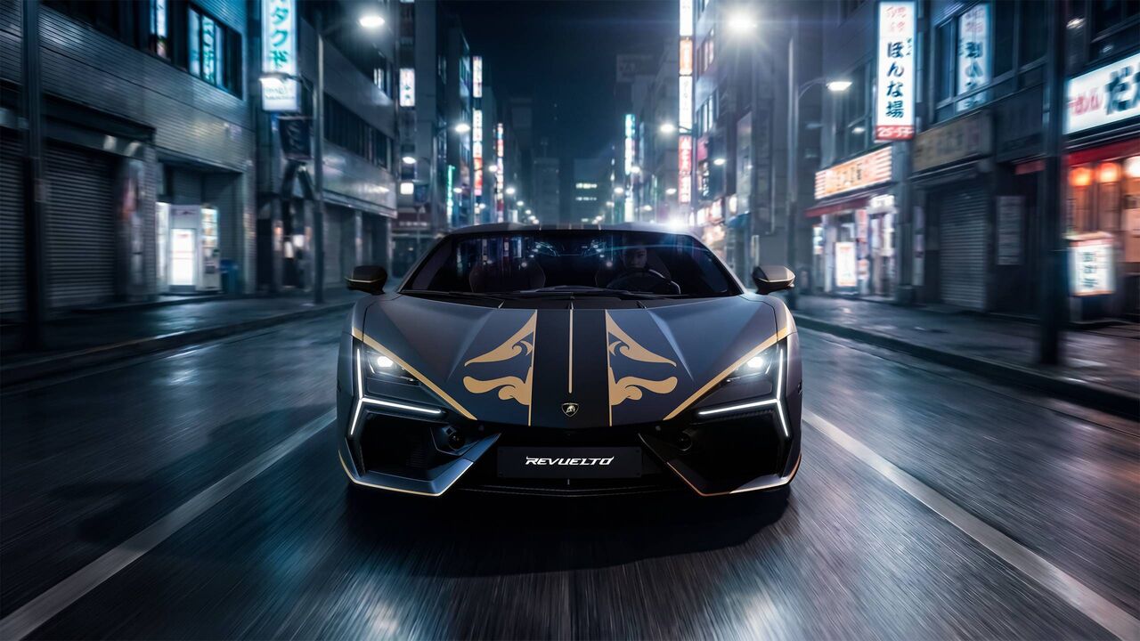 De Lamborghini Revuelto Impavido van voren
