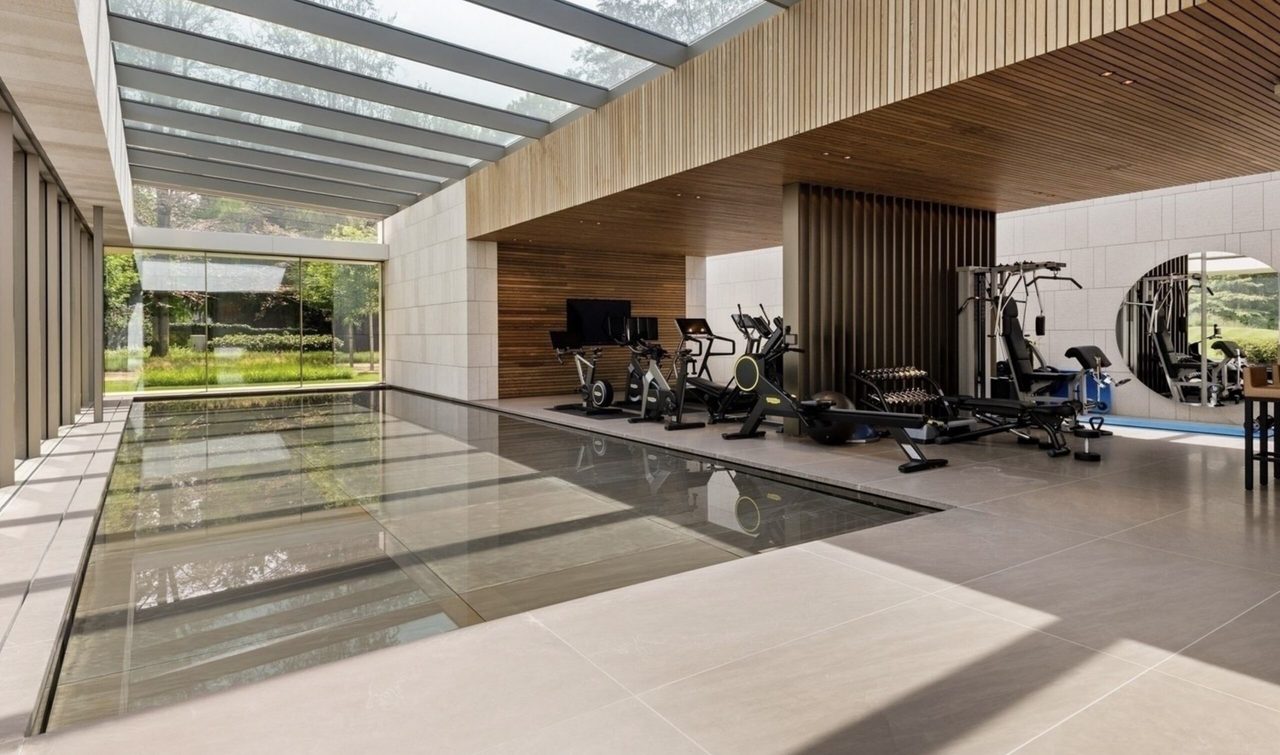 De wellness- en fitnessruimte