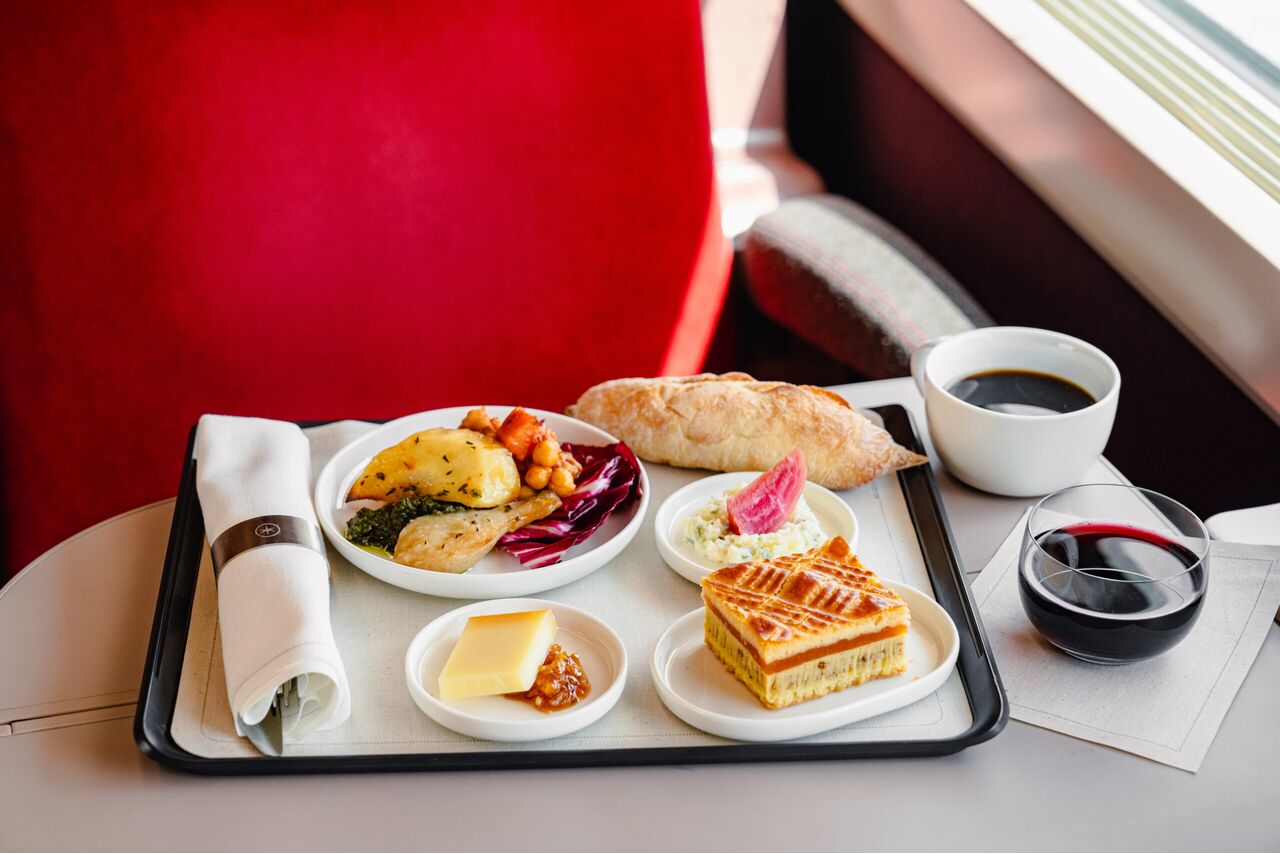 De maaltijd bij Eurostar