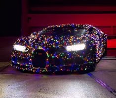 Bugatti Chiron kerstlichtjes