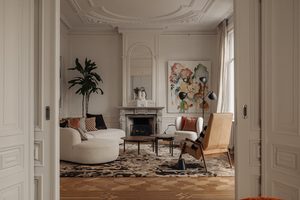Interieur van de woning van Fokke de Jong in Amsterdam