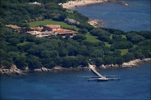 De villa van Silvio Berlusconi op Sardini&euml;