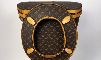 Louis Vuitton toilet the loo-uis vuitton toilet ilma gore kunst Pure Luxe