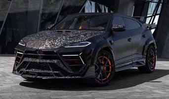 De voorzijde van de nieuwe Lamborghini Urus SE