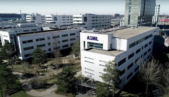De fabriek van ASML in Veldhoven
