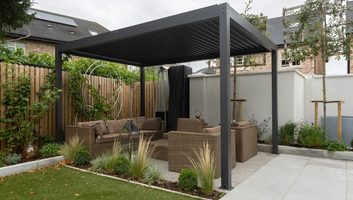 Luxe overkapping tuin
